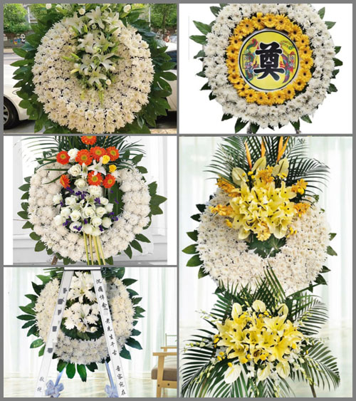 四川成都简阳市福田乡花圈速递